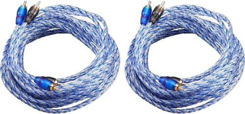 2 cadence r17 17 foot high grade twisted pair rca cables w/ split pin technology