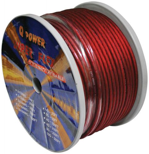 Power wire 8ga. 250&#039; red qpower 8g250rd wire