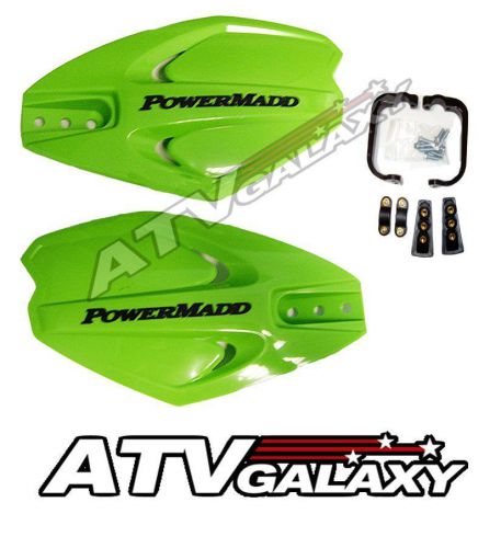 Powermadd powerx handguards green hand guards ski doo snocross snowmobile