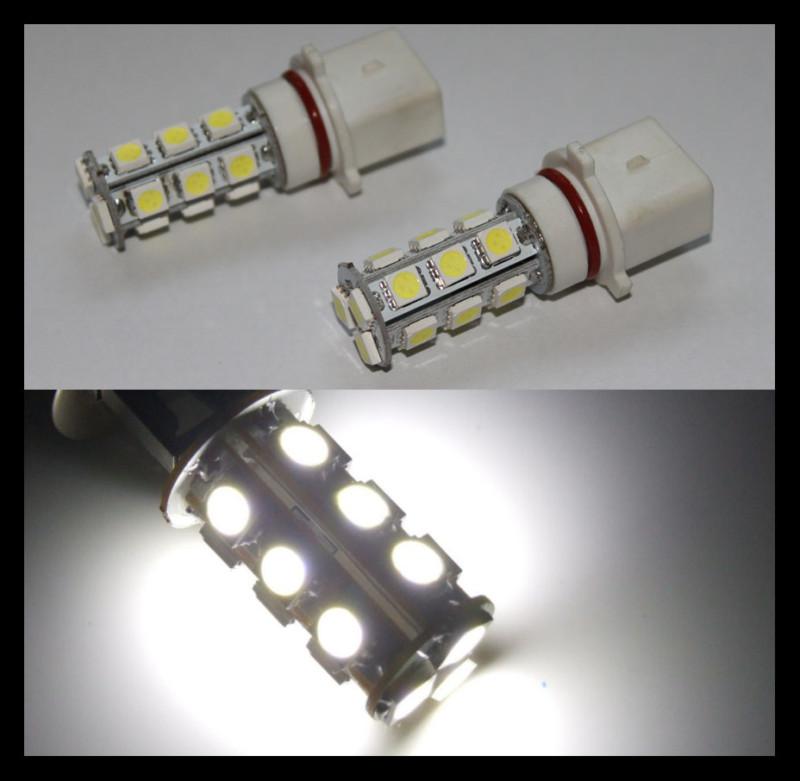 2x p13w 18-smd 5050 led white daytime lamp fog lights bulbs chevy camaro 