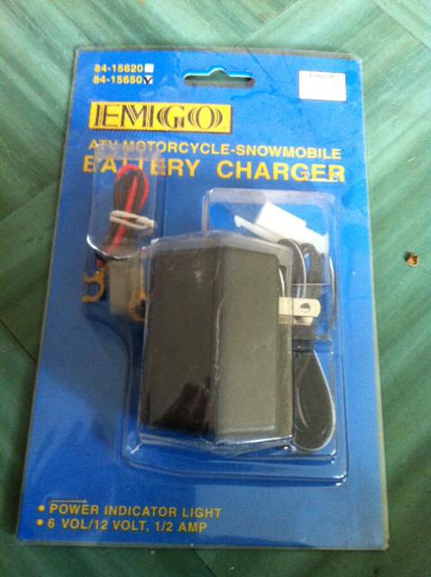 Emgo 84-15650 battery charger 6 v 12 v 0.50 amp each new 