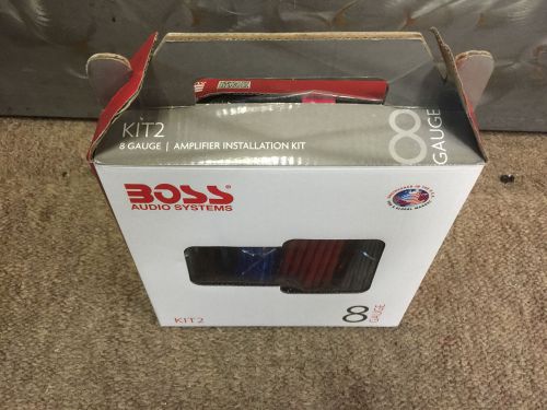 New boss audio kit2 8 gauge amplifier installation kit with high performance rca