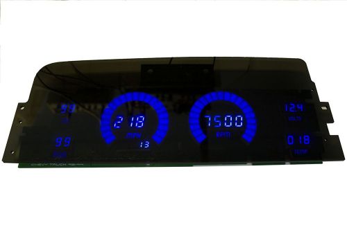 Chevy truck digital dash panel for 1995 - 1999 chevy gmc intellitronix white led