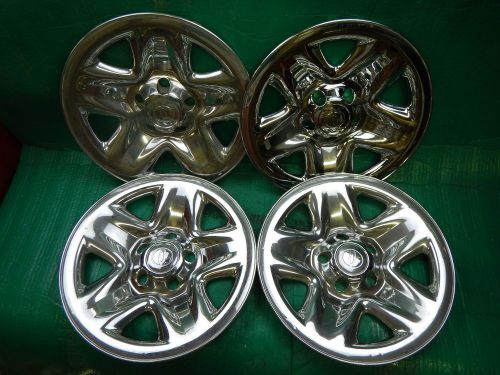 15&#034; chrome skins for a 2001 02 03 04 toyota tacoma 15&#034; steel wheels rims