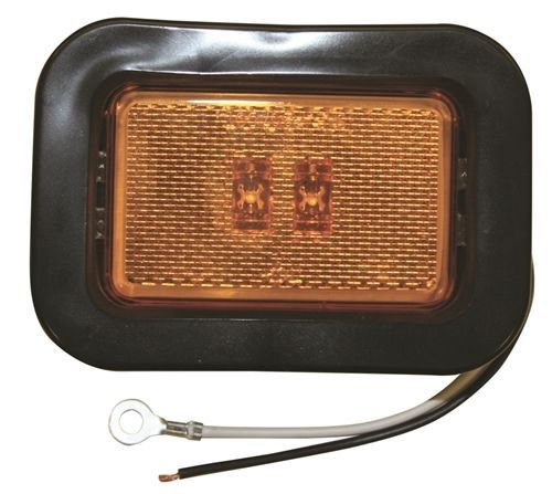 2-amber led knapheide clearance marker light kits (+grommets) truck-ul131ak