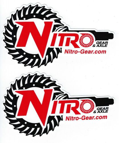 Nitro gear racing decals stickers 5 long set of 2