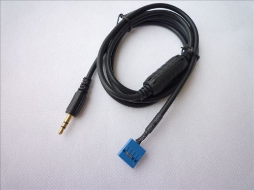Wholesale !!!bmw 3 series e46 02-06 aux in audio cable 3.5mm male connector line