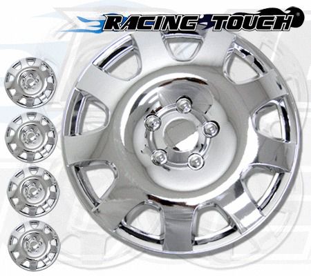 4pcs set 16&#034; inches metallic chrome hubcaps wheel cover rim skin hub cap #502