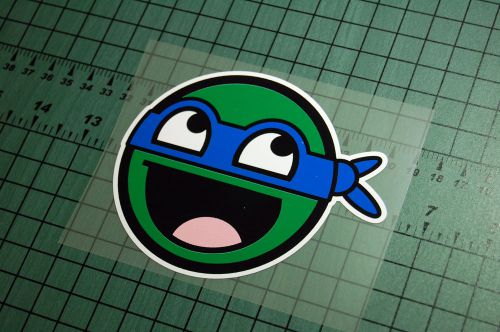 Ninja turtle blue sticker decal vinyl jdm euro drift lowered illest fatlace