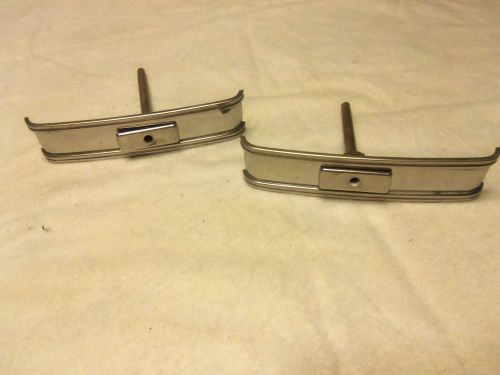1940 chevrolet chevy car instrument panel choke and throttle stainless bezels