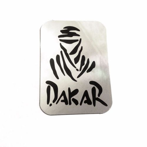 Dakar aluminum car sticker size 3.94&#034;x2.79&#034; (100x71 mm) thickness 0.02&#034;