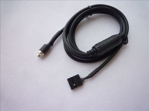 Bmw e46 98-06 aux input mode cable -3.5mm female dash mountable socket