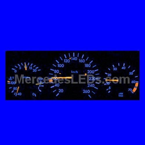 Mercedes 2000-2003 ml320 ml430 w163 gauge cluster leds kits - blue