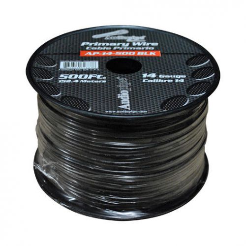 14 gauge 500ft primary wire black audiopipe ap14500bk wire