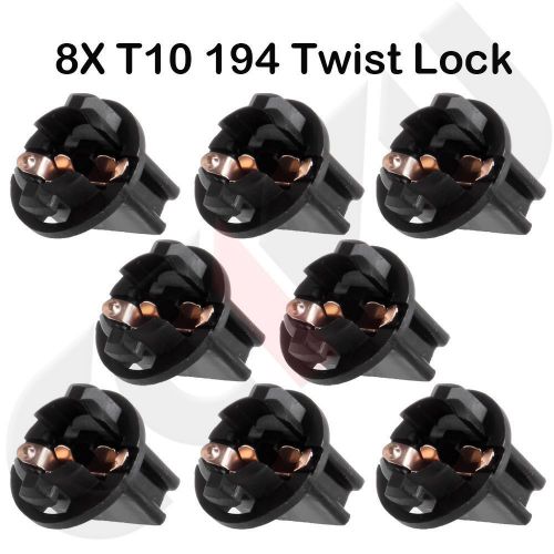 8xt10 168/194/2825 twist lock wedge instrument panel dash light bulb base socket
