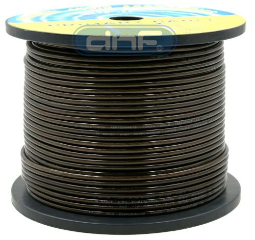 10 gauge 100% ofc black see through power cable 500 feet - same day shipping!
