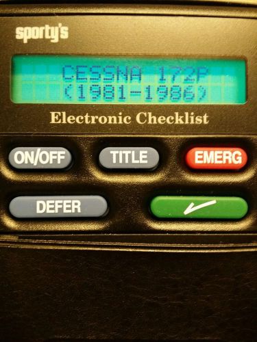 Sporty&#039;s electronic checklist cessna 172p (1981-1986)
