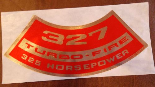 Gm 327 turbo-fire air cleaner decal 325hp