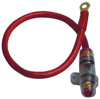Power kit 4ga. red 60a agu w/18&#034; wire;ring terminal xscorpion k4r amplifier kit