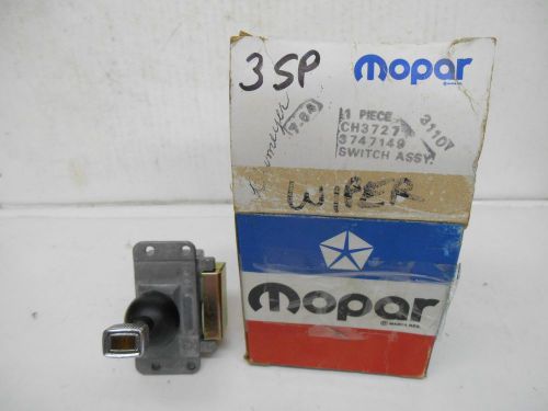 1976-1977 cordoba and charger se 3 spd wiper switch nos mopar p/n 3747149