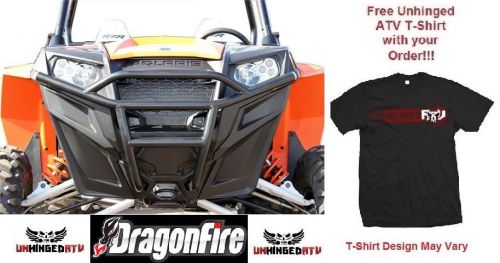 Dragonfire racepace front bash bumper for rzr 570, 800 and xp 900 &amp; free t-shirt