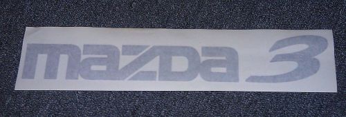 17 inch  mazda 3 white sticker logo decal car custom