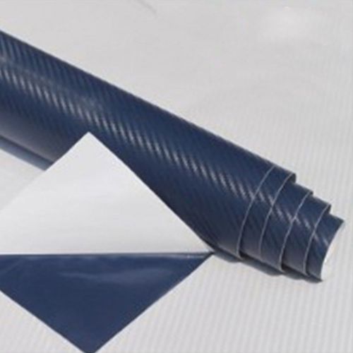 2 pcs blue carbon fiber chevy bowtie emblem overlay sheets vinyl decal wrap