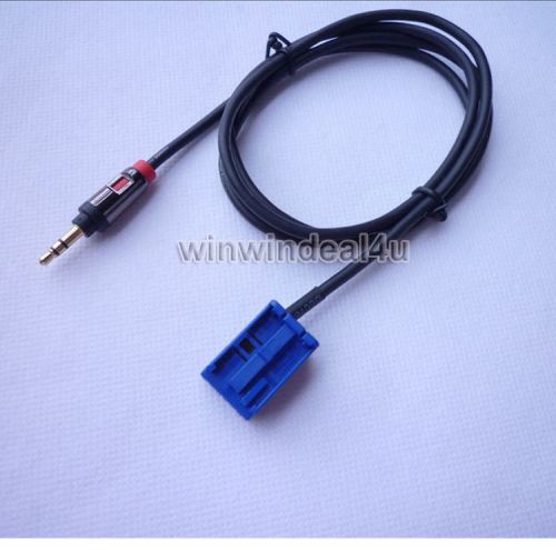 3.5mm monster aux input adapter cable for peugeot 307 408 sega triumph c2 c5 rd4