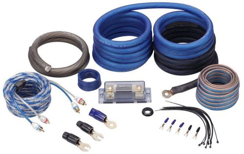 Rockville rwk0cu 0 awg gauge 100% copper complete amp installation wire kit ofc