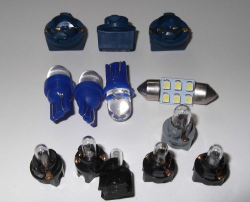 Lot of instrument cluster blue led bulbs &amp; dome light toyota corolla or prizm
