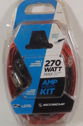 270 watt max amp wiring kit for 2 channel amplifier kpa12c