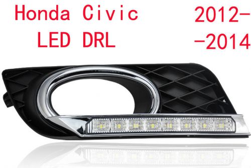 For honda civic 2012-14 car led daytime running lights led drl daylight lamps