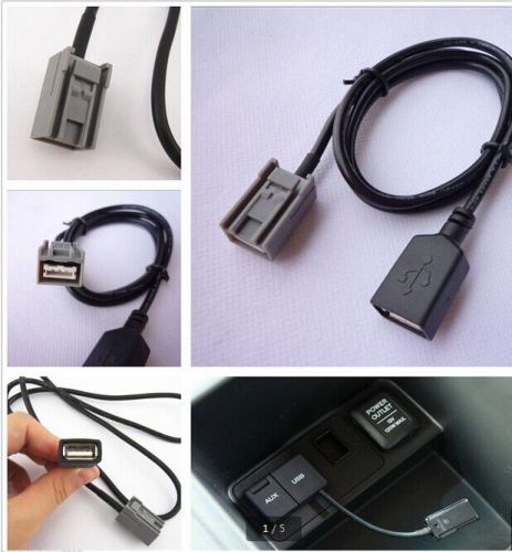 Usb female cable aux adaptor port for 2008 onwards honda/civic/cr-v/ accord/fit