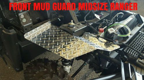 2015-2016 midsize polaris ranger 570 black diamond plate front mud guards