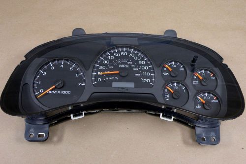 02-05 chevy trailblazer instrument gauge cluster speedometer reman rebuilt