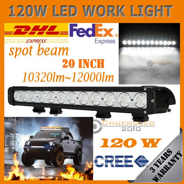 10320lm 12000lm 20inch 120w cree led work light driving off-road pickup car bar