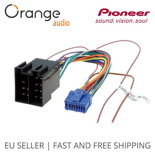 Pioneer  avh 16 pin to iso lead wiring loom power adaptor wire radio connector