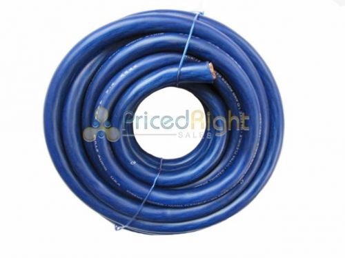 0 gauge 25’ wire ultraflex amplifier blue ga 1/0 amp power/ ground cable 25 ft