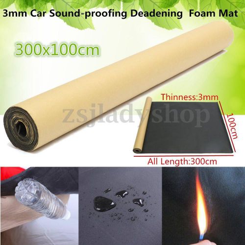 300x100cm 3mm car sound-proofing deadening insulation foam mat acoustic panel