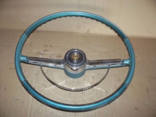 1965 chevy chevelle or el camino steering wheel &amp; horn ring original gm 2 tone