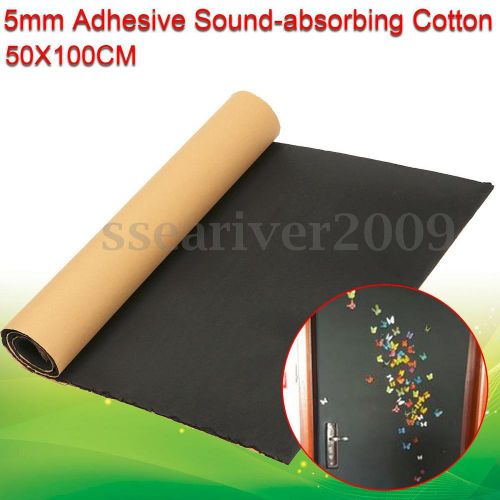 Car auto van sound proofing deadening insulation 5mm closed cell foam 50x100cm