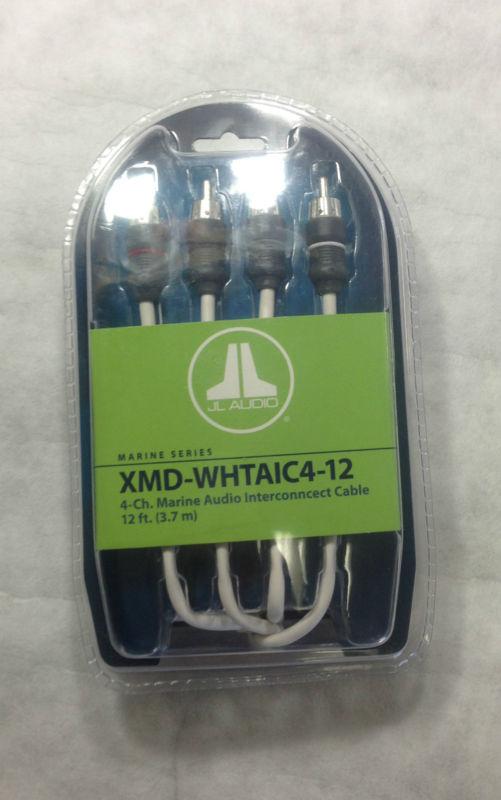 Jl audio xmd-whtaic4-12 4-channel marine audio interconnect cable