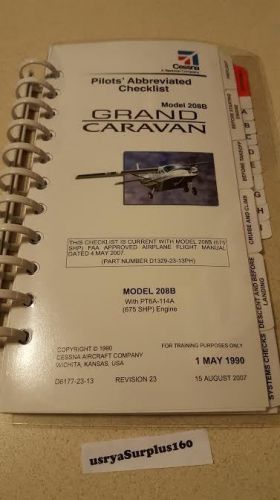 Cessna grand caravan 208b pilots&#039; abbreviated checklist