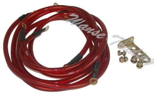 Universal 5 point grounding super earth wire ground cable kit performance red