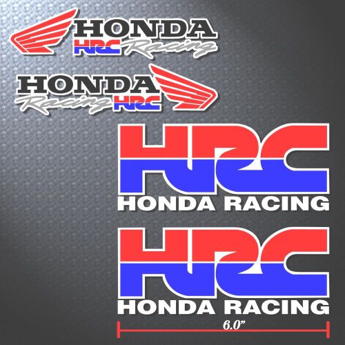 20 setx4p. hrc honda racing wing decals sticker printed die-cut auto motor sport