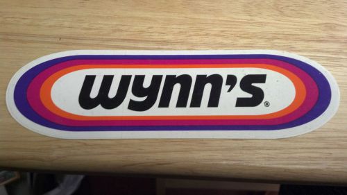 Wynn&#039;s, racing &amp; snowmobile, sticker/decal, 7&#034; x  2&#034; oval