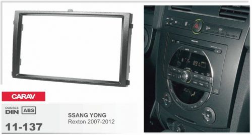 Carav 11-137 2-din car radio fascia dash installation kit ssang yong rexton