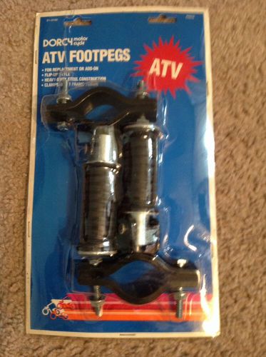 Universal dorcy atv mx foot pegs foot pegs chopper bobber with clamps