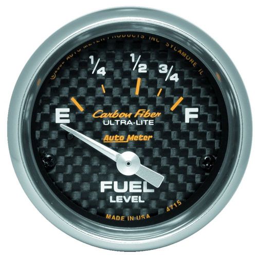 Autometer 4715 carbon fiber electric fuel level gauge