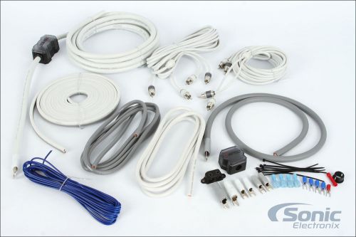Tspec v104dak 4 gauge ofc v10 series car audio dual amp kit w/4-channel rca